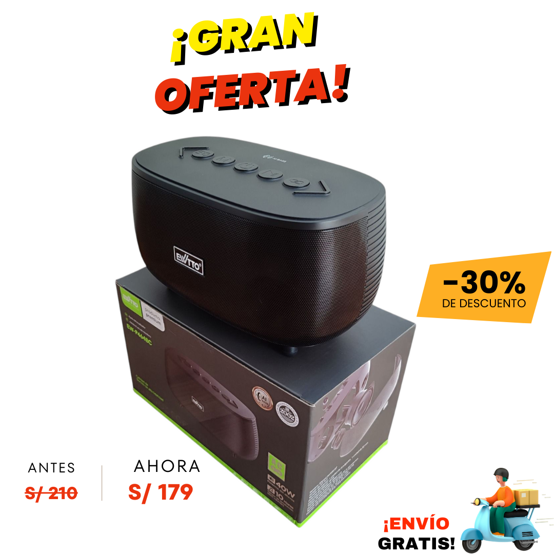 Parlante portátil (EWTTO - P464BC)🔌