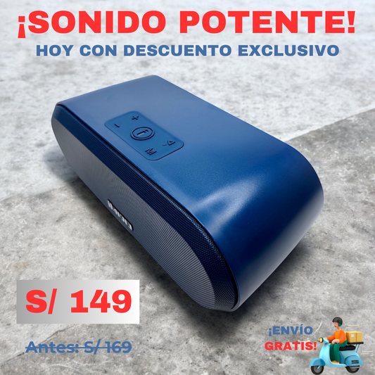 (LIDIMI -S010 AC) Parlante de 40W Azul + Llavero 🎁